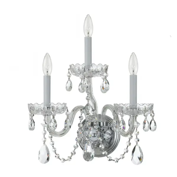 Traditional Crystal 15" Wall Sconce - Image 7