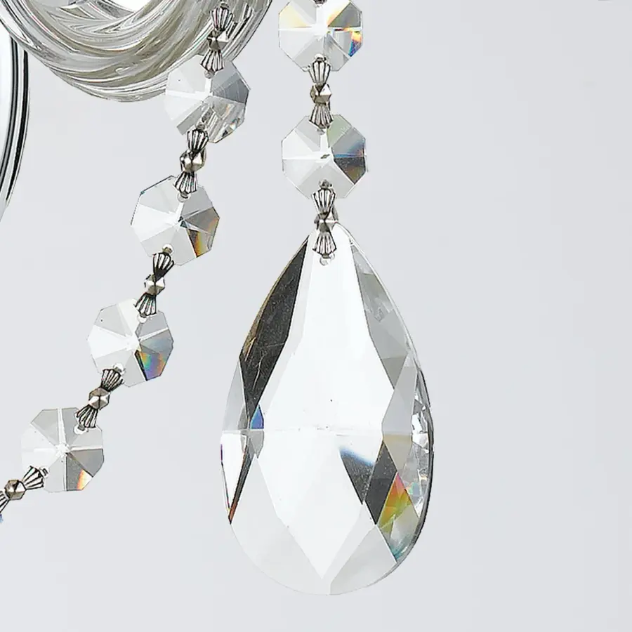 Traditional Crystal 15" Wall Sconce - Image 9