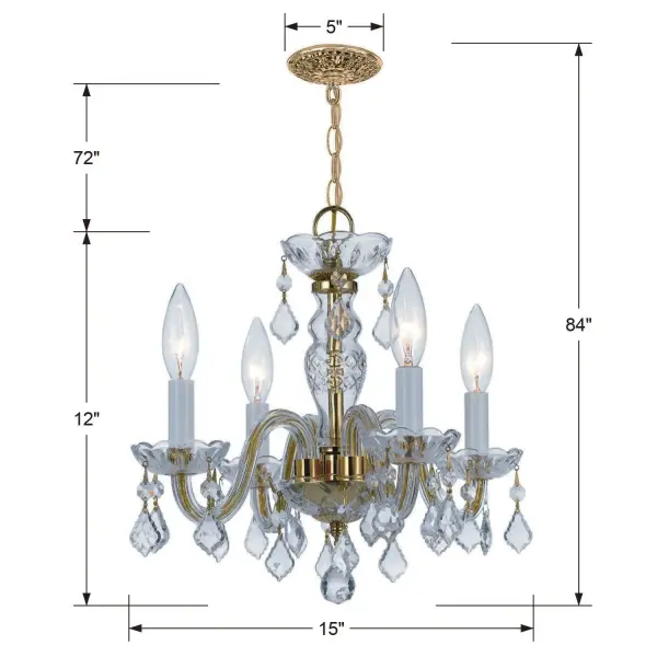Traditional Crystal 15" Chandelier - Image 21