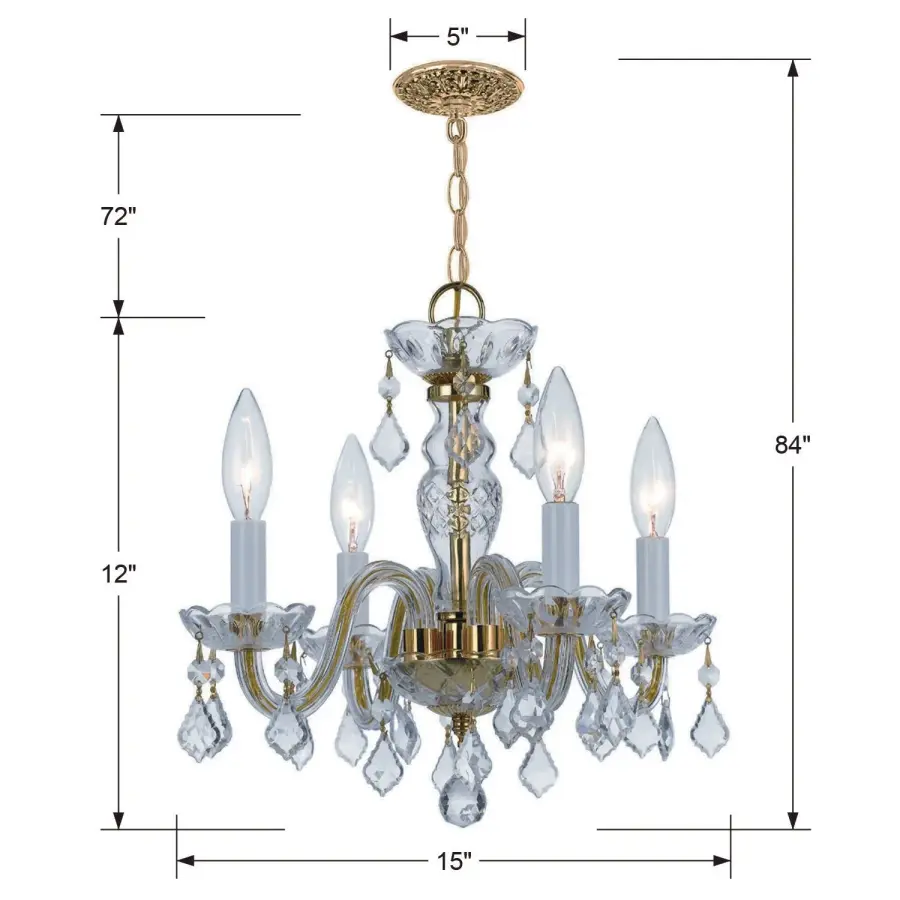 Traditional Crystal 15" Chandelier - Image 21