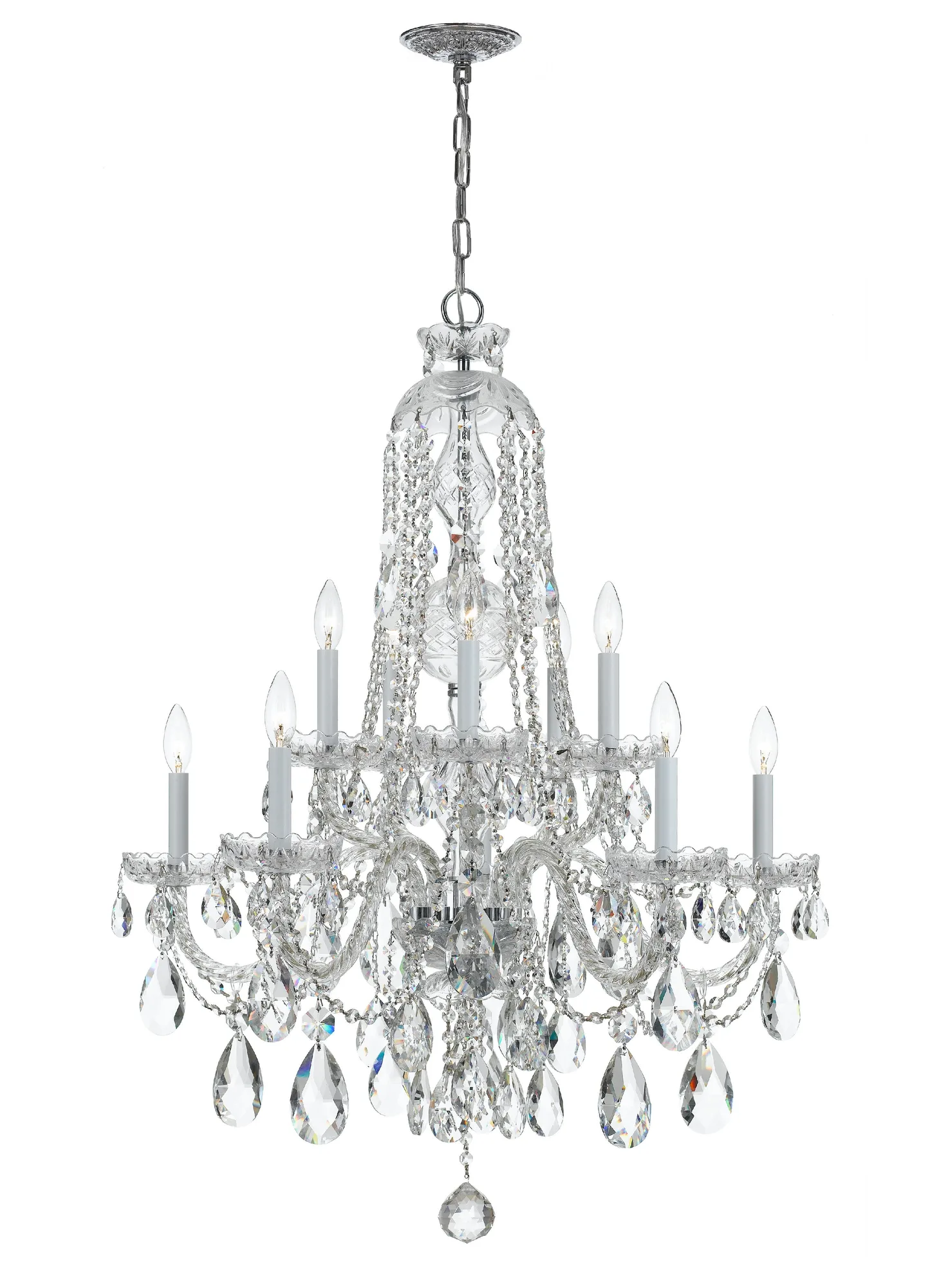 Traditional Crystal 32" Chandelier
