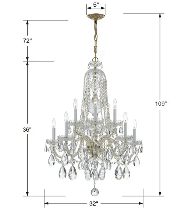Traditional Crystal 32" Chandelier - Image 16