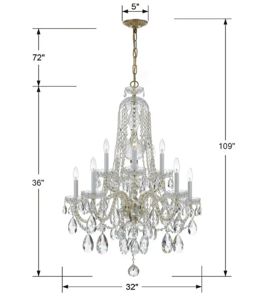 Traditional Crystal 32" Chandelier - Image 21
