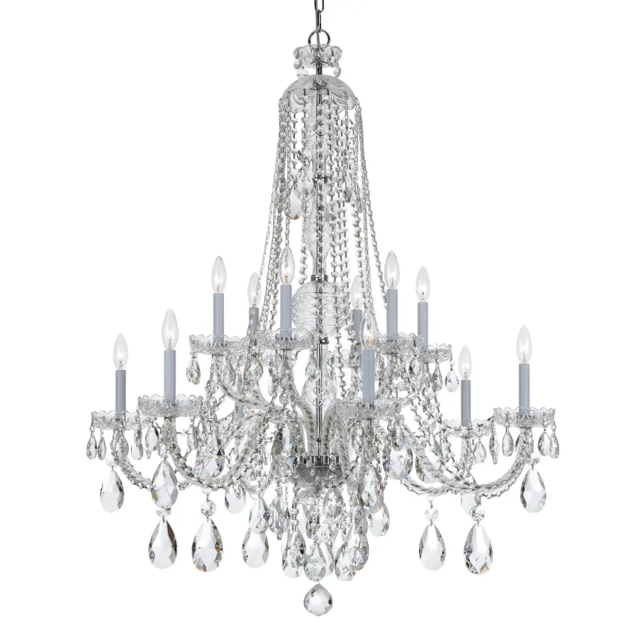 Traditional Crystal 37.5" Chandelier - Image 3