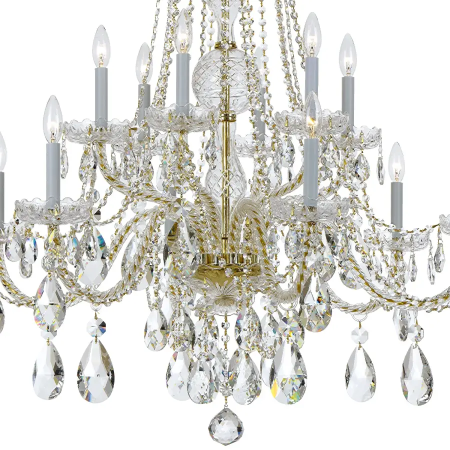 Traditional Crystal 37.5" Chandelier - Image 10