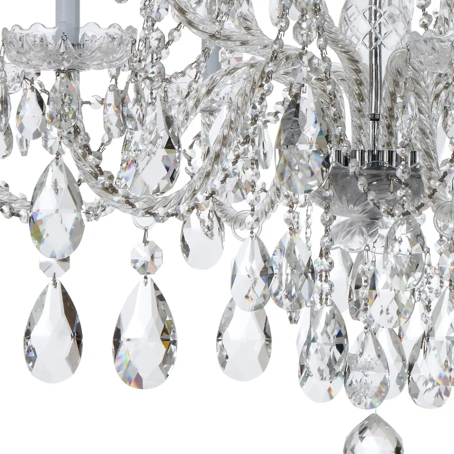 Traditional Crystal 37.5" Chandelier - Image 2