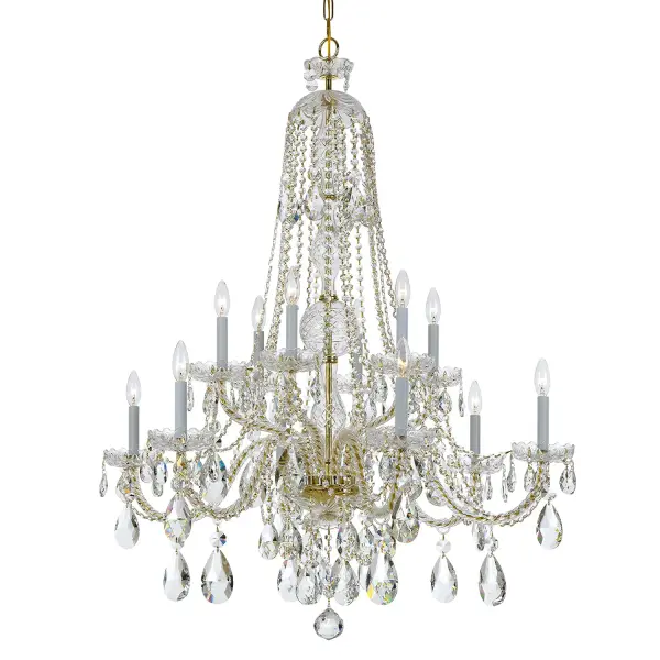 Traditional Crystal 37.5" Chandelier - Image 14