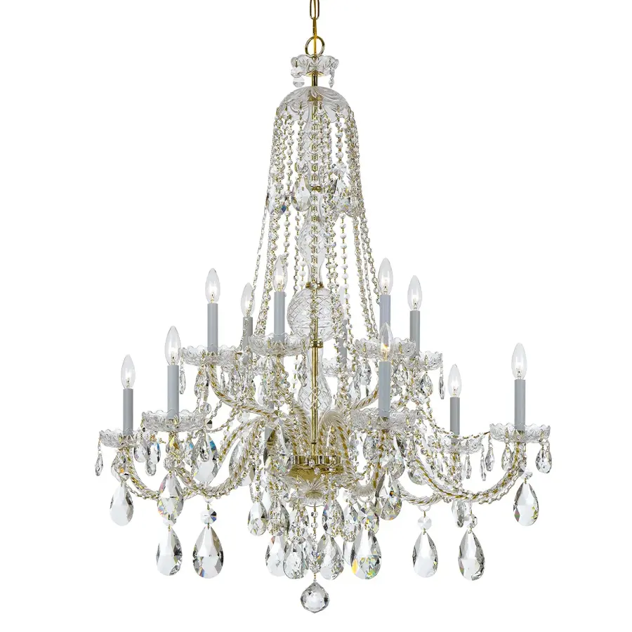 Traditional Crystal 37.5" Chandelier - Image 14