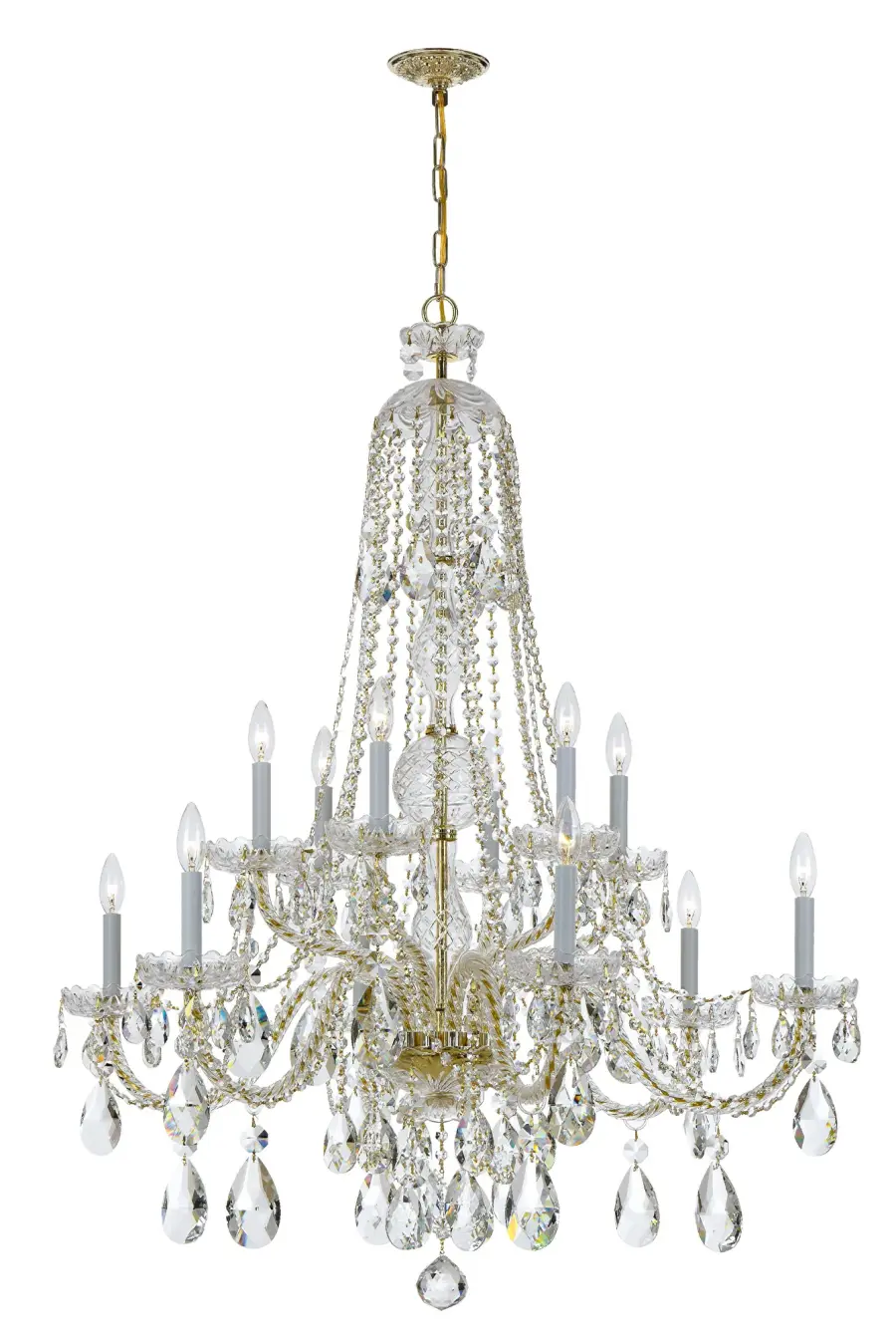 Traditional Crystal 37.5" Chandelier - Image 17