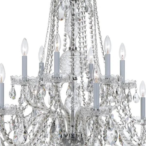 Traditional Crystal 37.5" Chandelier - Image 4