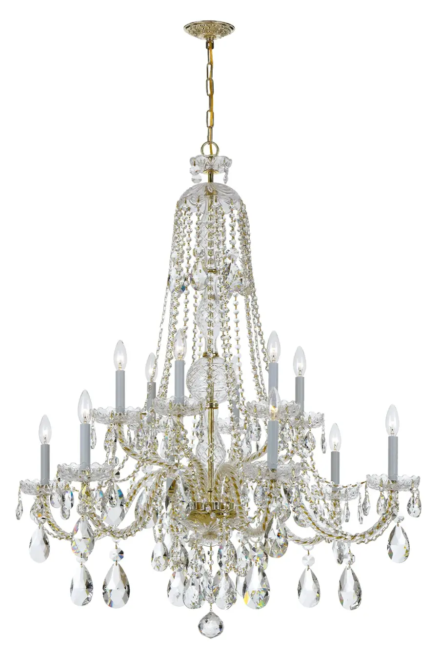 Traditional Crystal 42" Chandelier - Image 4