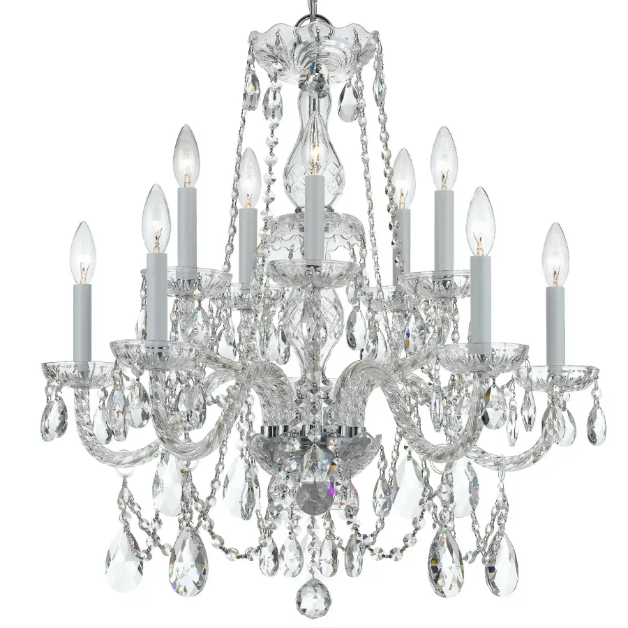 Traditional Crystal 26" Chandelier - Image 8