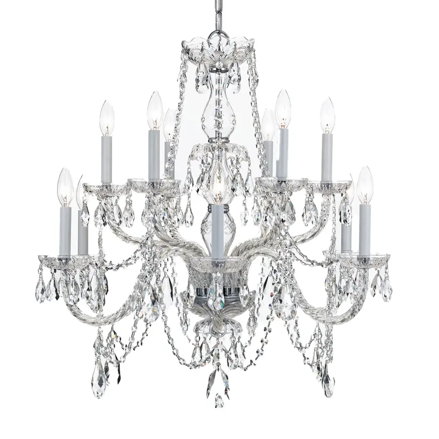 Traditional Crystal 31" Chandelier - Image 3