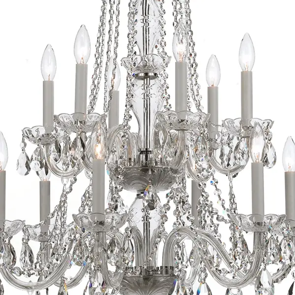 Traditional Crystal 26.5" Chandelier - Image 4
