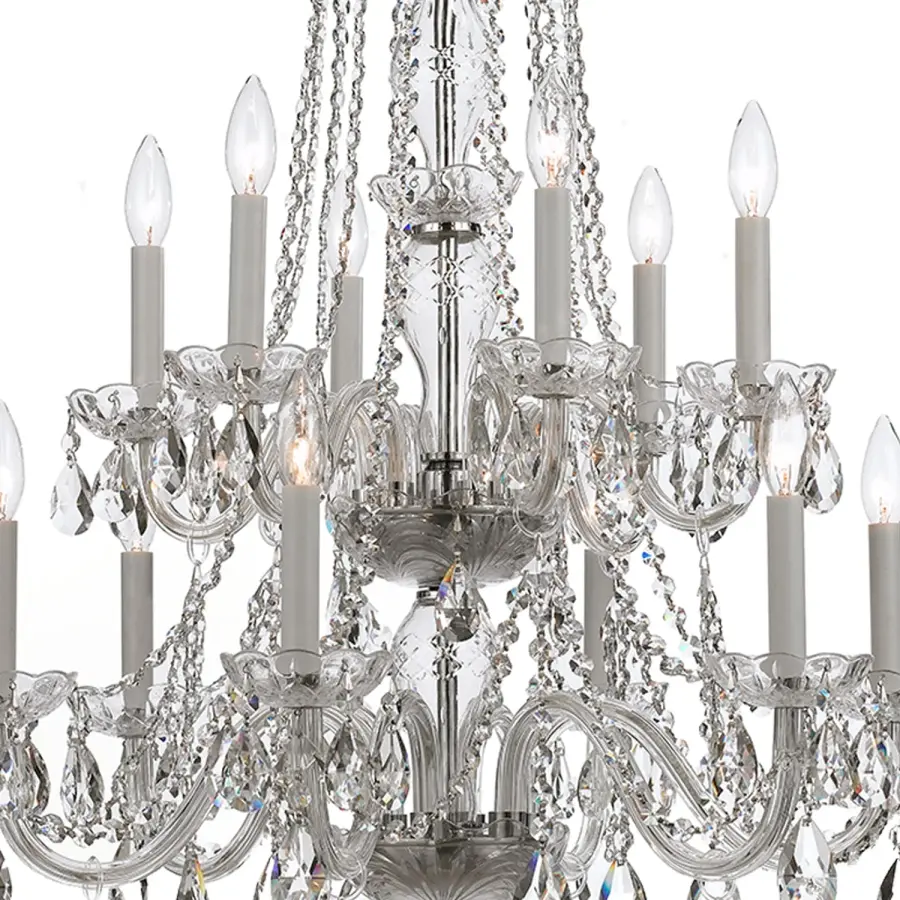 Traditional Crystal 26.5" Chandelier - Image 4