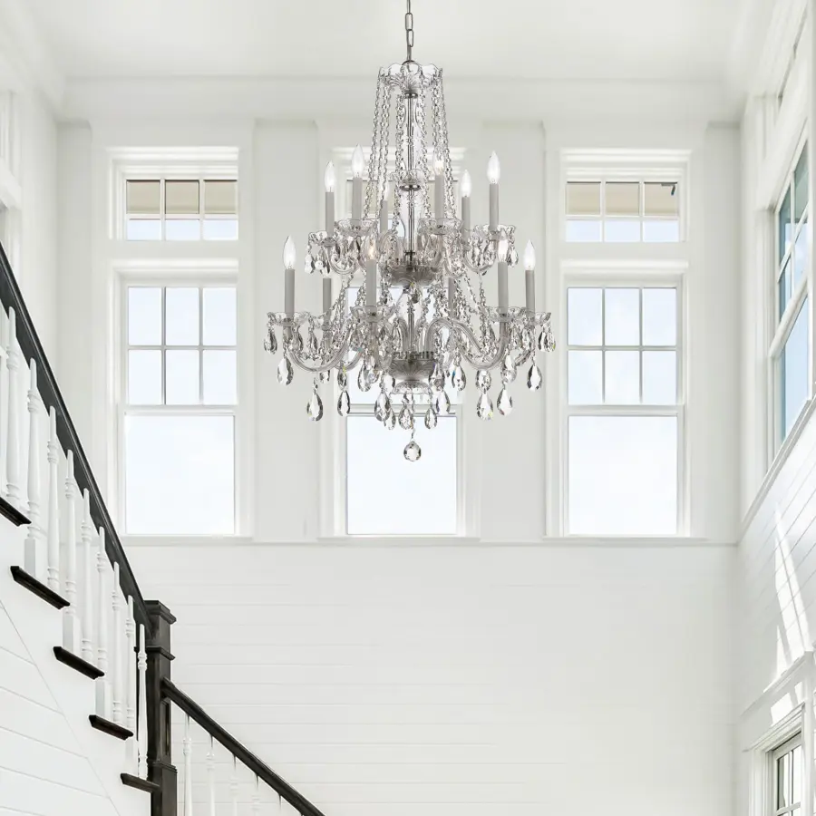 Traditional Crystal 26.5" Chandelier - Image 5