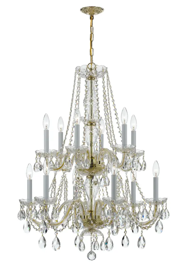 Traditional Crystal 26.5" Chandelier - Image 20