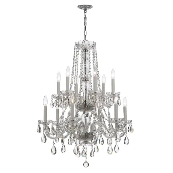 Traditional Crystal 26.5" Chandelier - Image 7