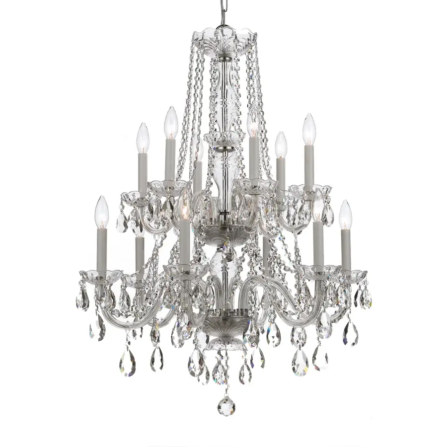 Traditional Crystal 26.5" Chandelier - Image 9