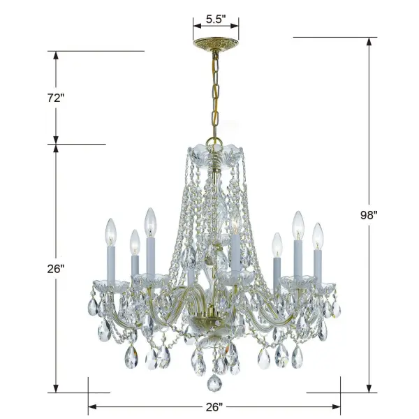 Traditional Crystal 26" Chandelier - Image 25