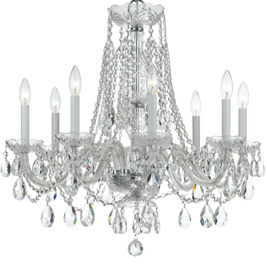 Traditional Crystal 26" Chandelier - Image 8