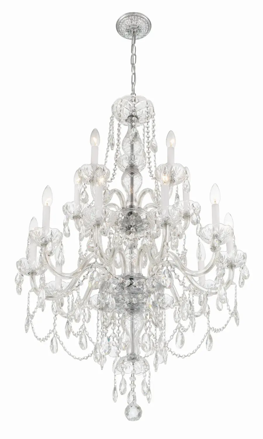 Traditional Crystal 32" Chandelier - Image 2