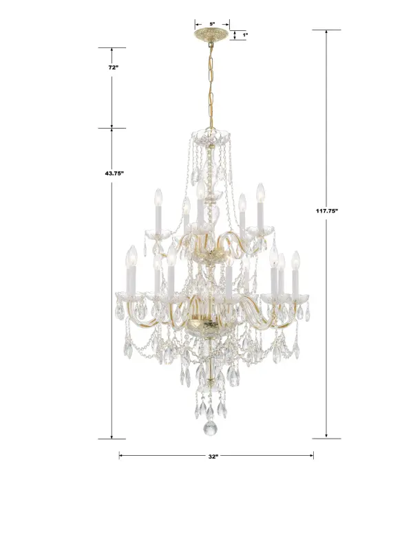 Traditional Crystal 32" Chandelier - Image 13