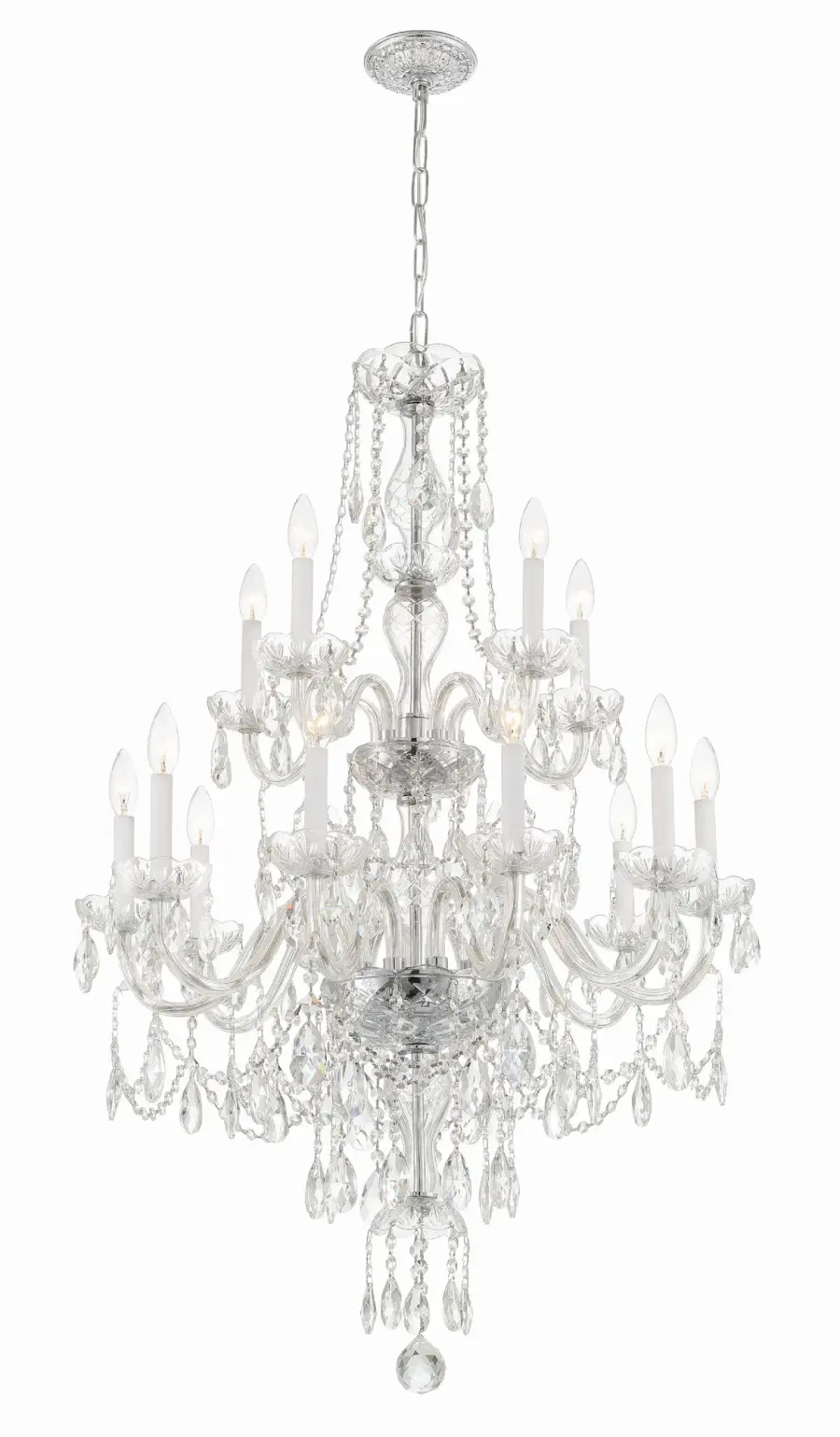 Traditional Crystal 32" Chandelier - Image 3