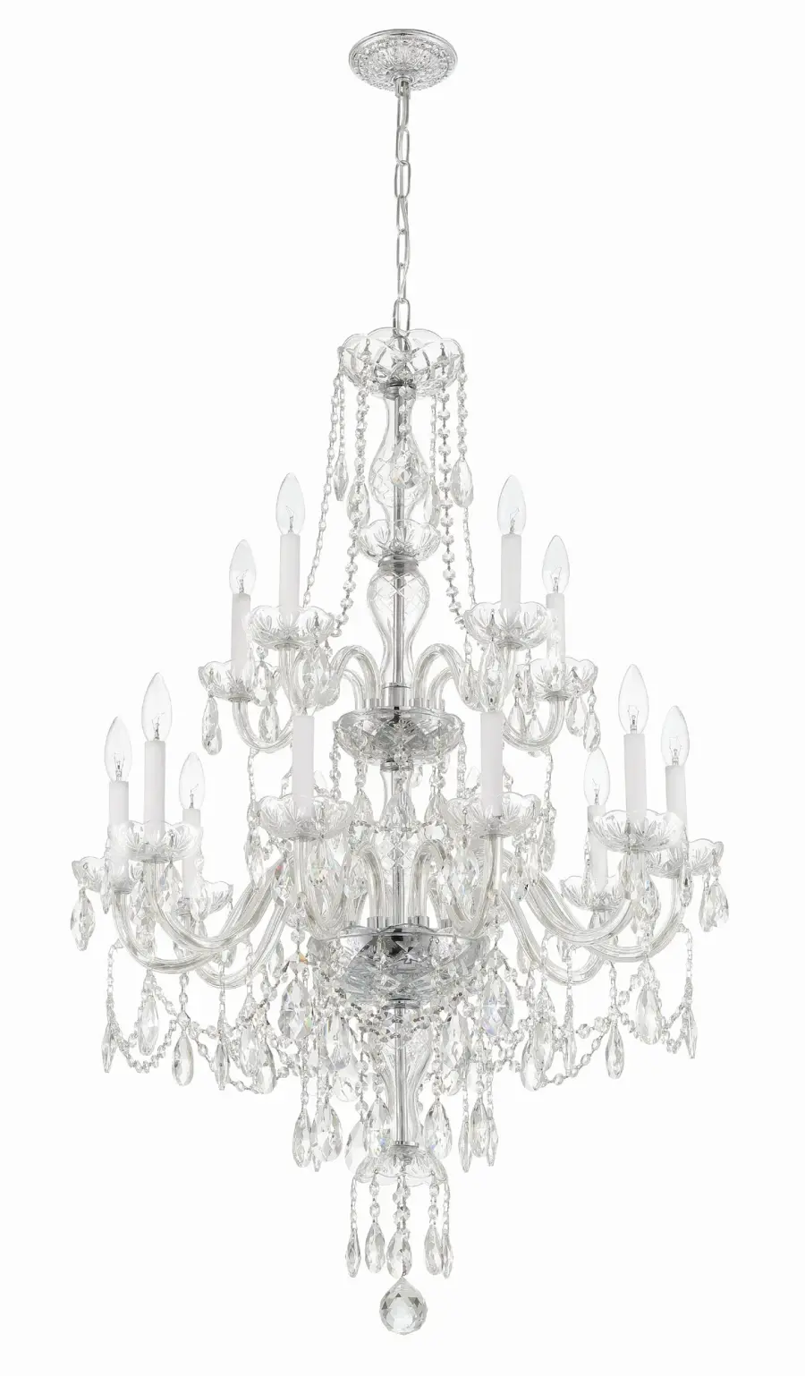 Traditional Crystal 32" Chandelier - Image 4