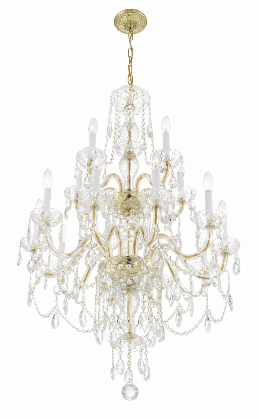 Traditional Crystal 32" Chandelier - Image 9