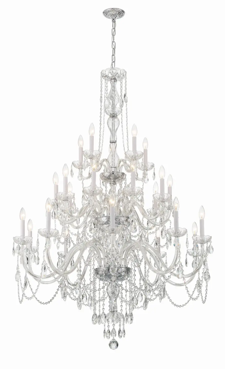 Traditional Crystal 45" Chandelier - Image 2