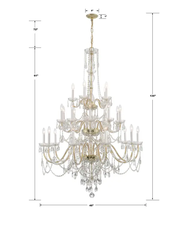 Traditional Crystal 45" Chandelier - Image 13