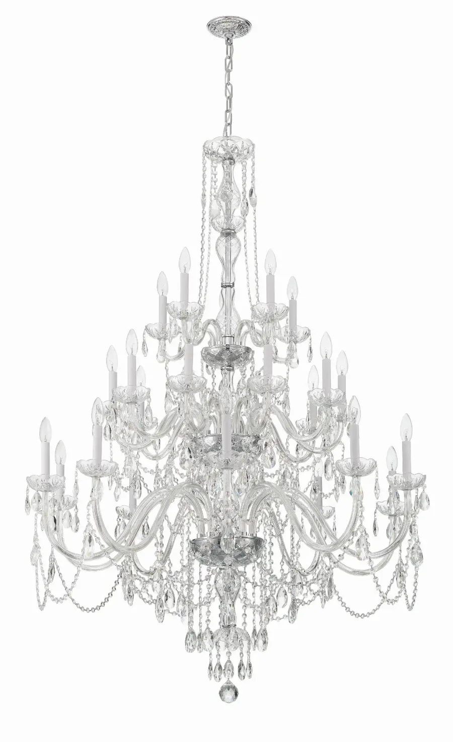 Traditional Crystal 45" Chandelier - Image 3