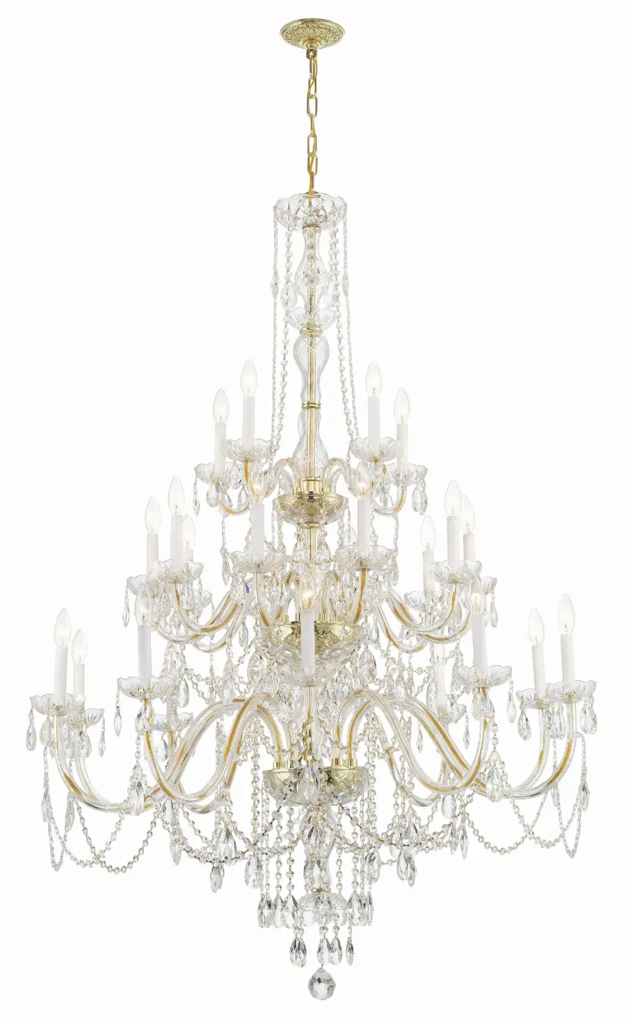 Traditional Crystal 45" Chandelier - Image 9