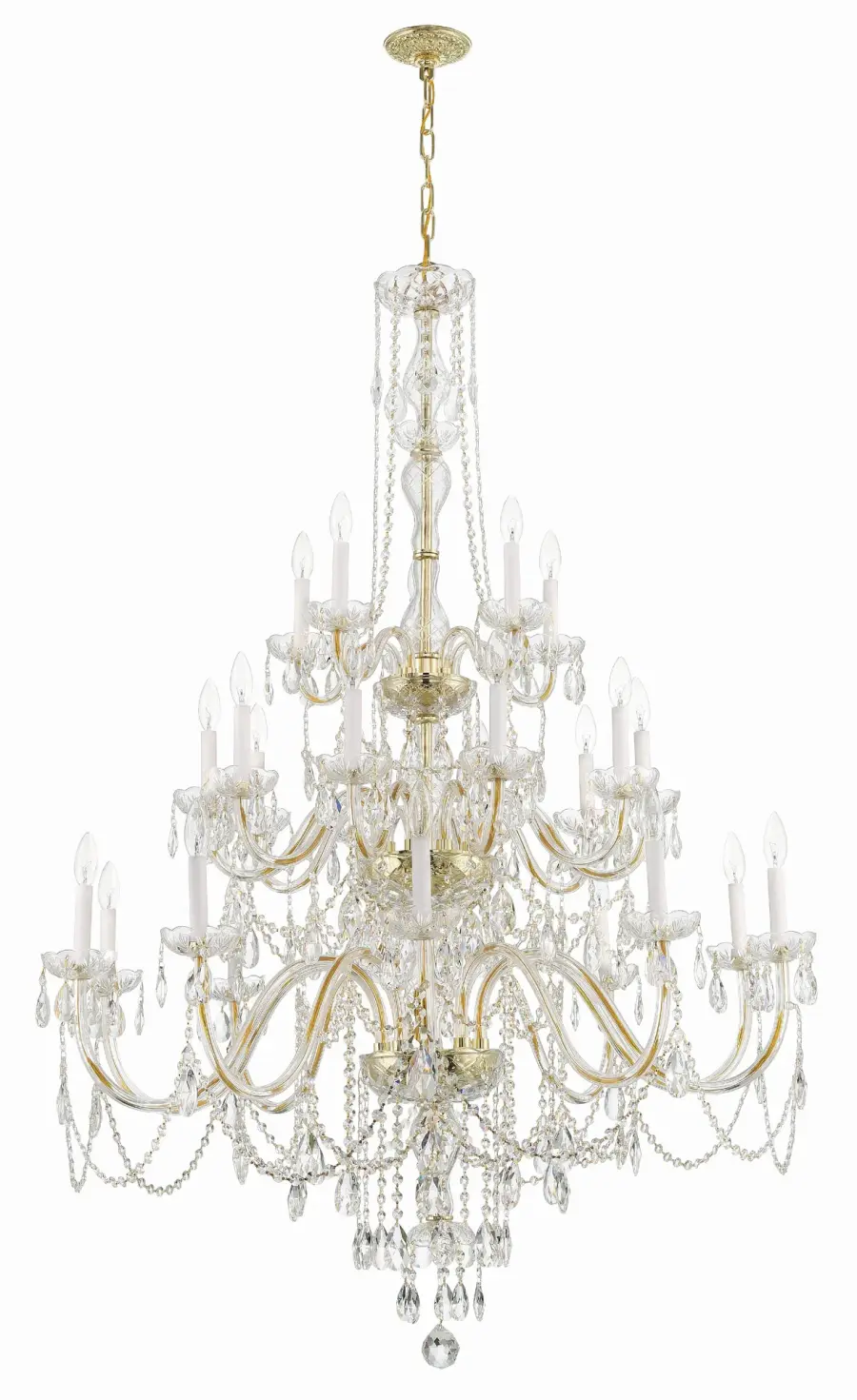 Traditional Crystal 45" Chandelier - Image 10