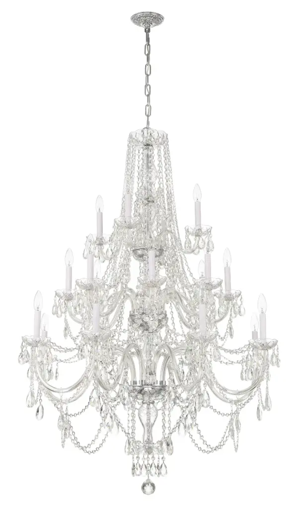 Traditional Crystal 38" Chandelier - Image 2