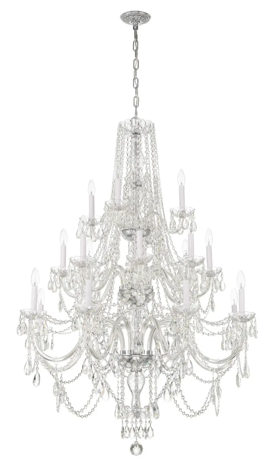Traditional Crystal 38" Chandelier - Image 2