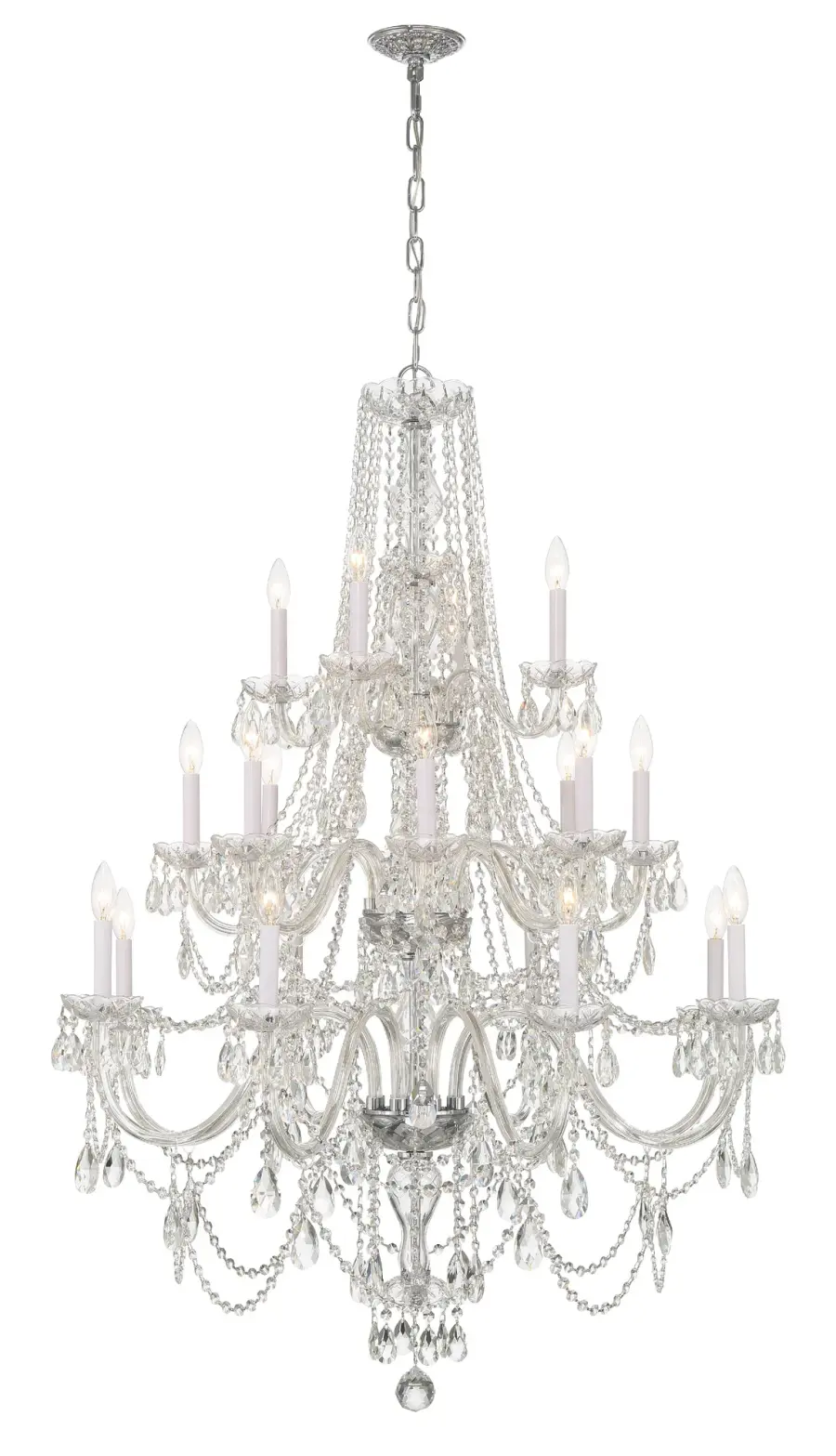 Traditional Crystal 38" Chandelier - Image 3
