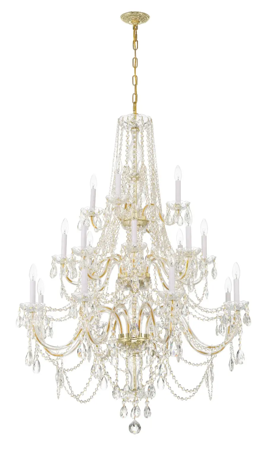 Traditional Crystal 38" Chandelier - Image 8