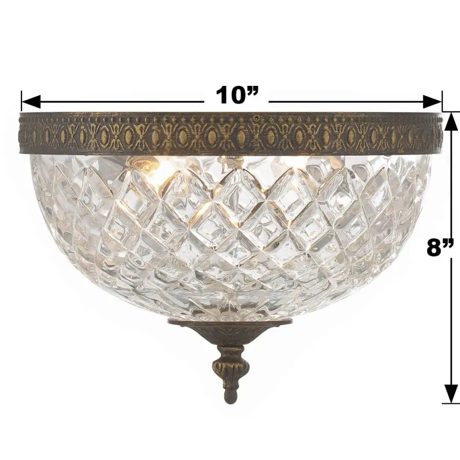 Radley 10" Flush Mount in Polished Chrome - Image 15