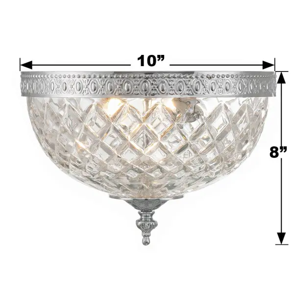 Radley 10" Flush Mount in Polished Chrome - Image 22