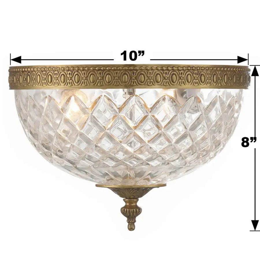 Radley 10" Flush Mount in Polished Chrome - Image 7