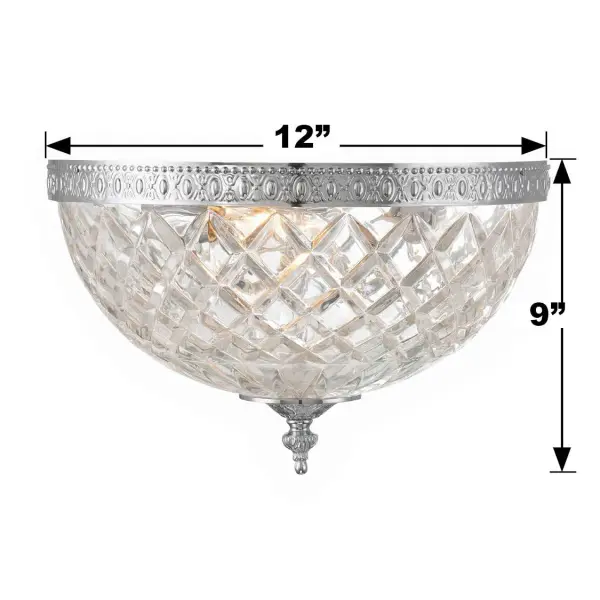 Radley 12" Flush Mount in Polished Chrome - Image 23