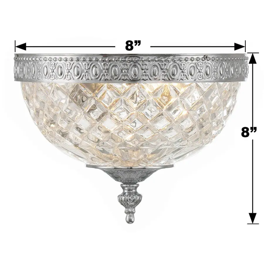 Radley 8" Flush Mount in Polished Chrome - Image 20