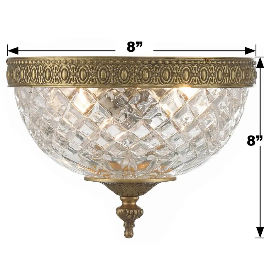 Radley 8" Flush Mount in Polished Chrome - Image 6