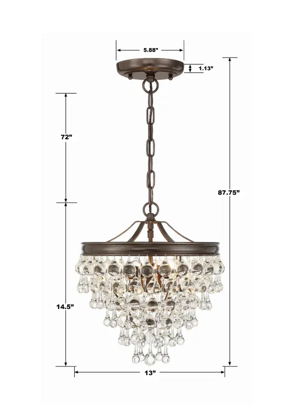 Calypso 13" Chandelier - Image 35