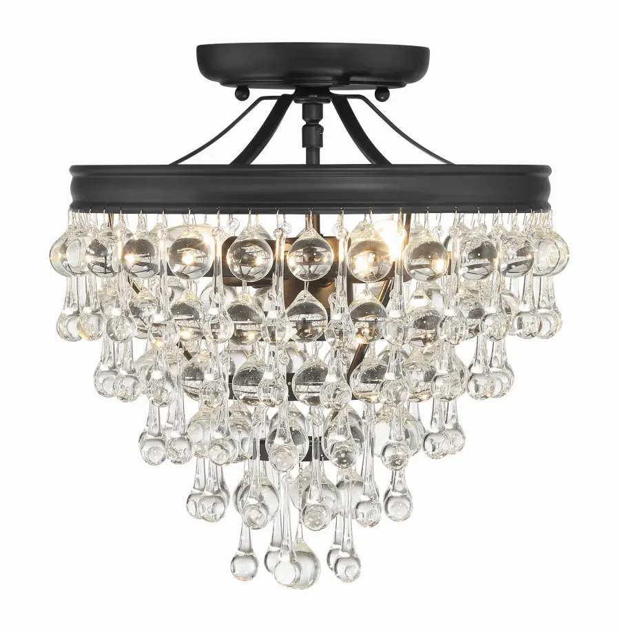 Calypso 13" Semi Flush Mount in Polished Chrome - Image 11