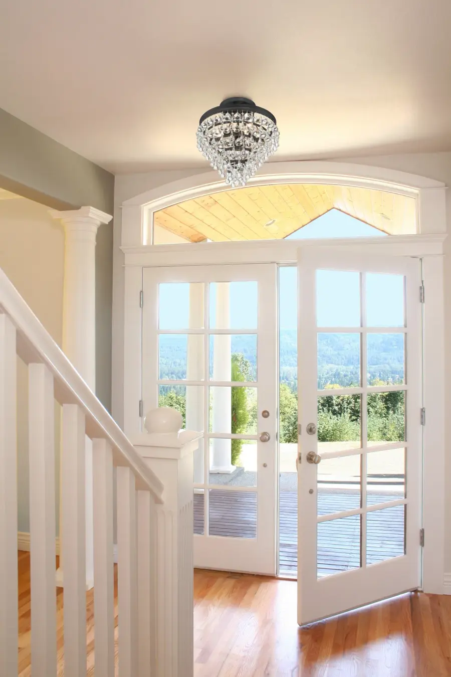 Calypso 13" Semi Flush Mount in Polished Chrome - Image 13