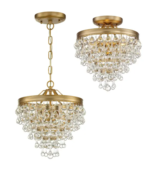 Calypso 13" Semi Flush Mount in Polished Chrome - Image 17