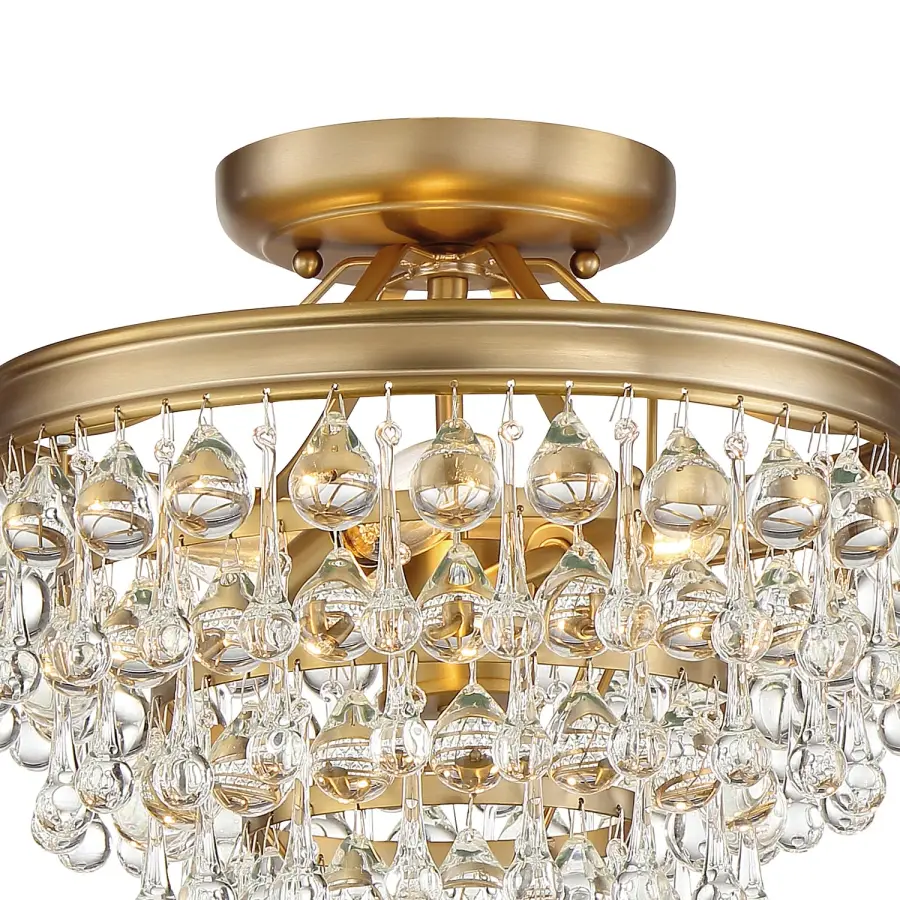 Calypso 13" Semi Flush Mount in Polished Chrome - Image 19